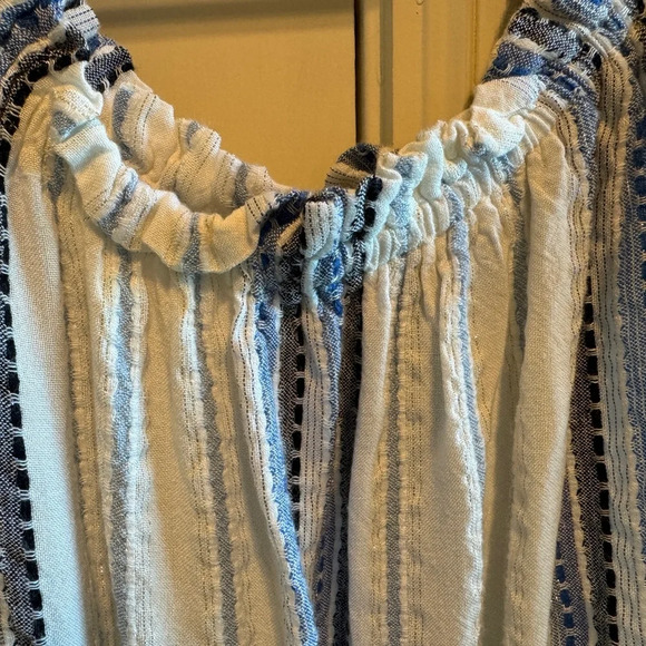 Versona Blue White Romper Sz M - Picture 3 of 13